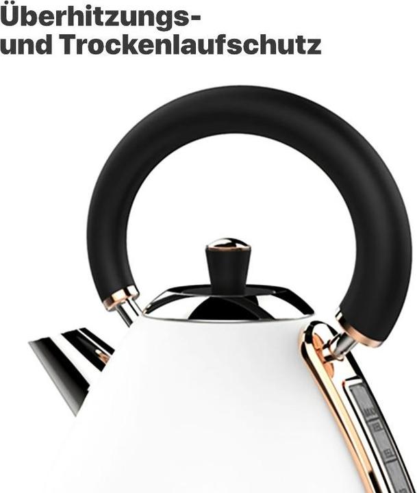 Produktbild Schäfer IT-Systems Wasserkocher Wasserkessel Retro Wasserkocher Wasserschnellkocher (1.70 l)