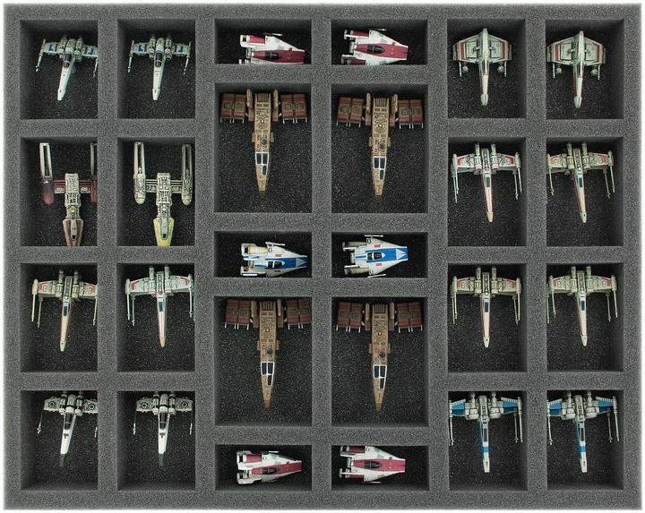 Produktbild Feldherr TRA13 - Transporter für Star Wars X-WING Wave 1 bis Wave 13 (Schaumstoff)