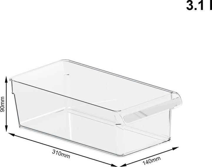 Actual product image Rotho LOFT Fridge Organizer Set of 3
