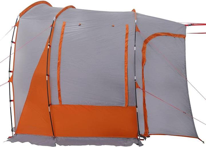 Produktbild VidaXL Autozelt 4 Personen Grau und Orange Wasserfest (8.55 kg, 4 Personen)