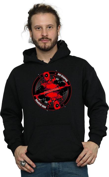 Actual product image Mens Deadpool Good Bad Hoodie (S)