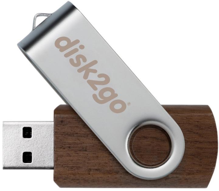 Produktbild Disk2go Wood (128 GB, USB-A, USB 3.0)