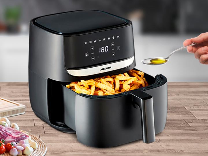 Image du produit Medion Heissluft-Fritteuse MD 10532, 1 kg, Schwarz