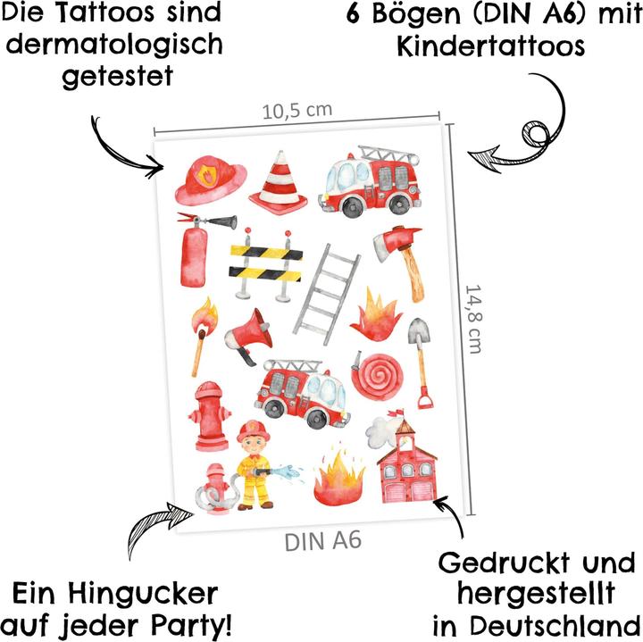 Image du produit Papierdrachen Tatouages pour enfants