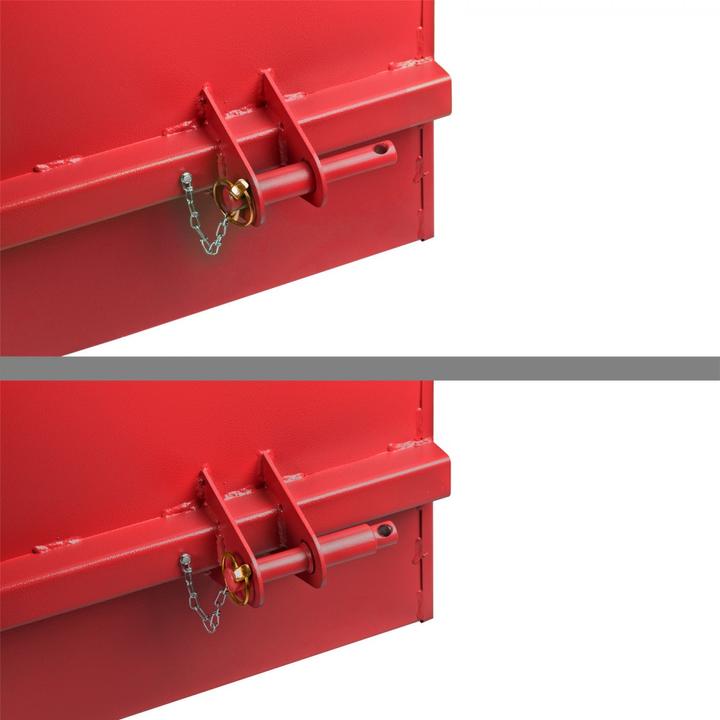 Produktbild Dema Traktor Heckcontainer Heckmulde Transportcontainer Mulde Container 120 cm rot (410 l)