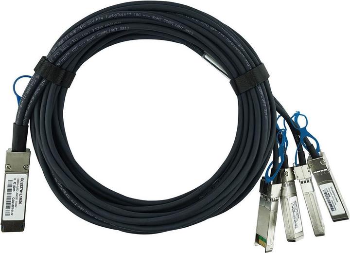 Actual product image CBO Arista CAB-Q-4S-100G-5M Compatible BlueLAN QSFP28 DAC SC282701L5M26