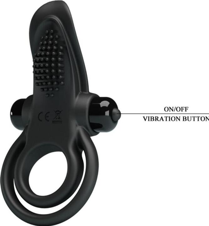 Immagine prodotto Pretty Love Anello per pene vibrante nero (8 cm)