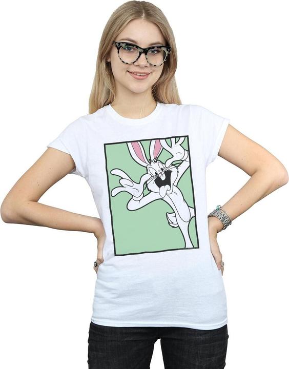 Immagine prodotto Looney Tunes Bugs Bunny Funny Face Maglietta Donna (L)