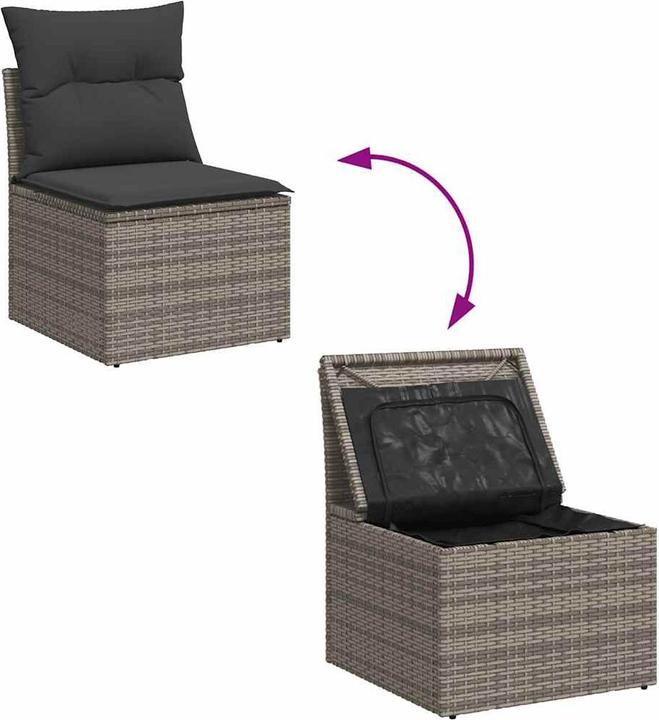 Actual product image VidaXL 10-piece garden lounge set with cushions
