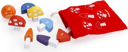 Actual product image Kikkerland Mushroom Bowling