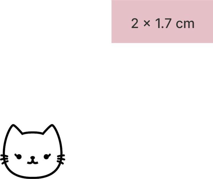 Image du produit minink Tatouage temporaire - Chat en colère