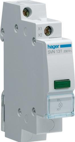 Actual product image Hager LED indicator light