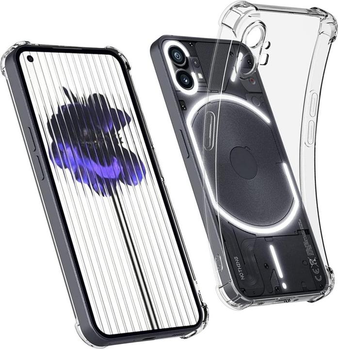 Actual product image Screenguard Apple iPhone 13 Pro Max Case Crystal Soft Airbag Bumper (Nothing Phone (1))
