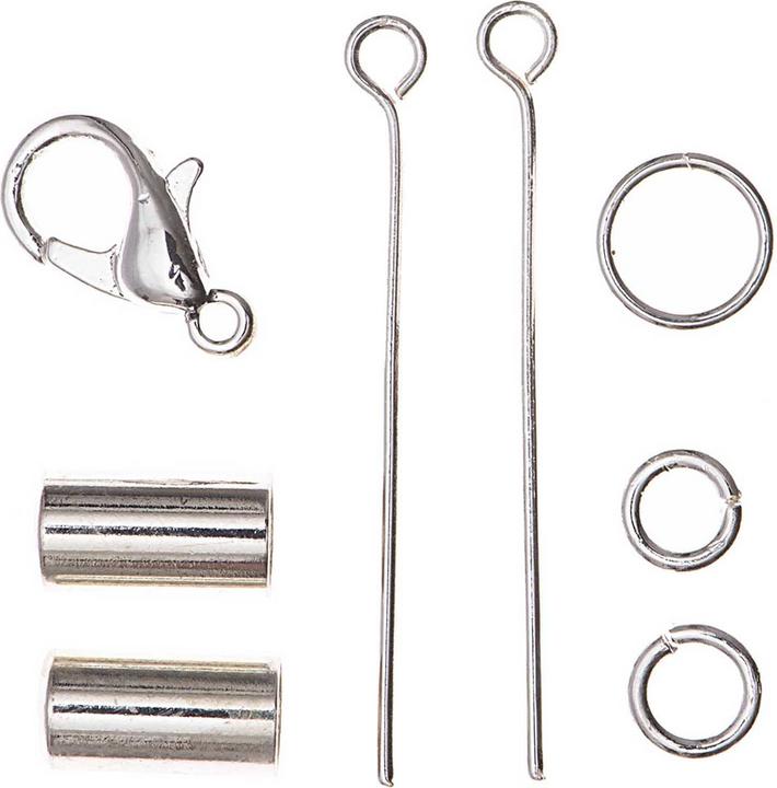 Produktbild Rico Endkappen mit Karabiner und Nietstift, silber, 5 mm