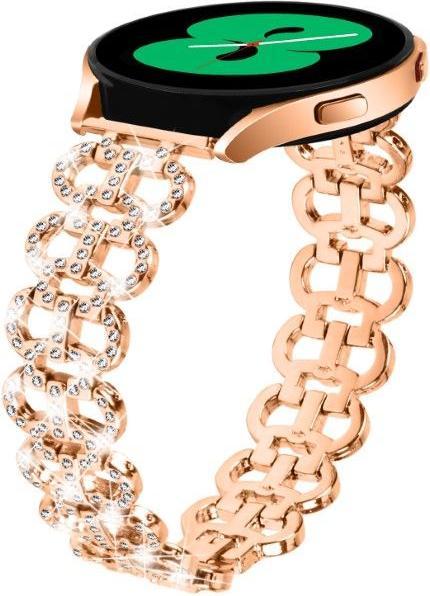 Immagine prodotto MU Style Bracciale di ricambio in metallo con pietre scintillanti della serie UH (20 mm, Lega metallica)