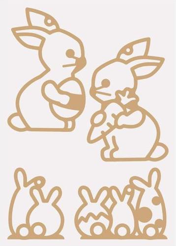 Actual product image Folia Easter transparent pictures craft set 21 pieces