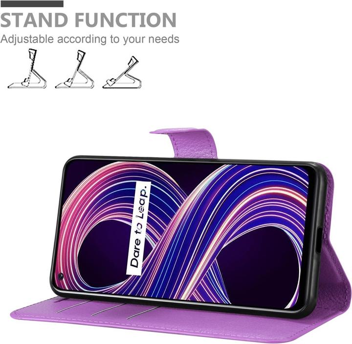 Productafbeelding Cadorabo Boek Stand Case voor Realme 8 5G / V13 / Q3 / Q3i / Narzo 30 5G (Realme Narzo 30 5G, Realme V13, Realme Q3i 5G)