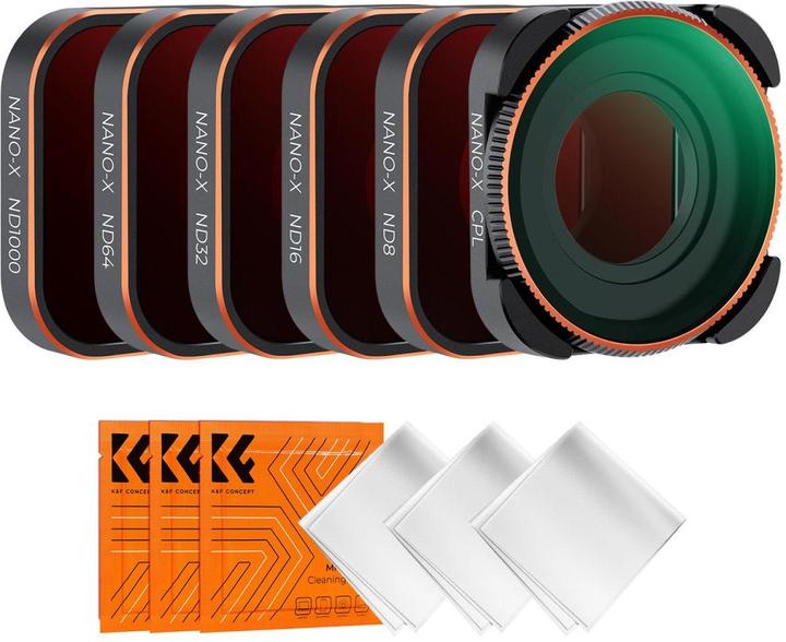 Actual product image K&F Concept Filters CPL+ND (8/16/32/64/1000) Kit for Hero 9 / Hero 10 (GoPro Hero 9, Hero 10)