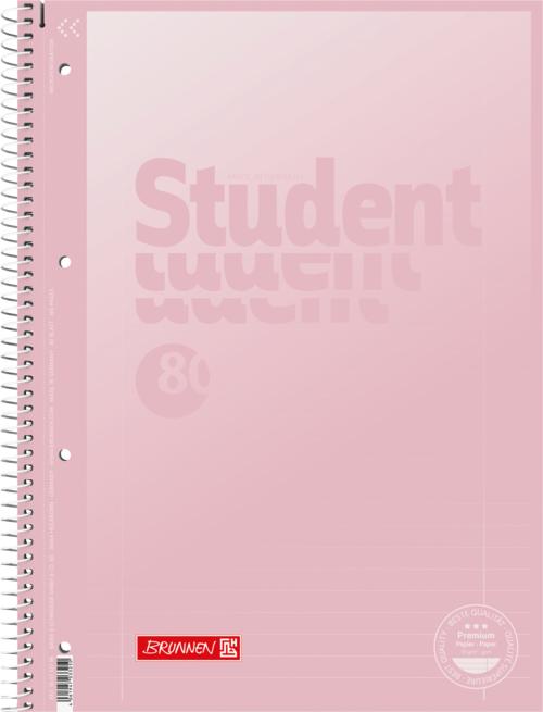 Image du produit 5 blocs collèges Student Pastel Ligné 27 DIN A4 Bords intérieurs et extérieurs (A4, À rayures)