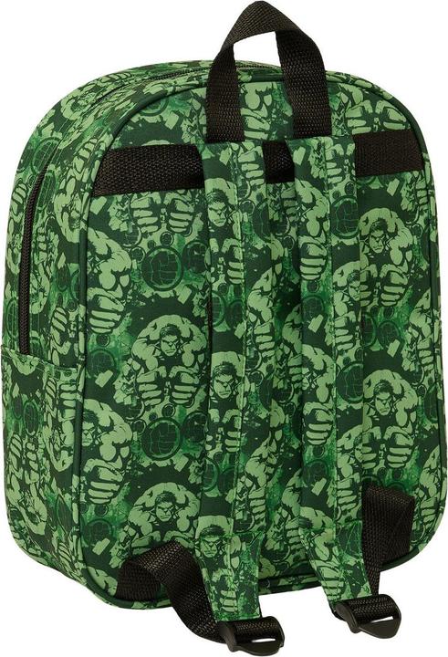 Hulk School rucksack black green 22 x 27 x 10 cm 3D