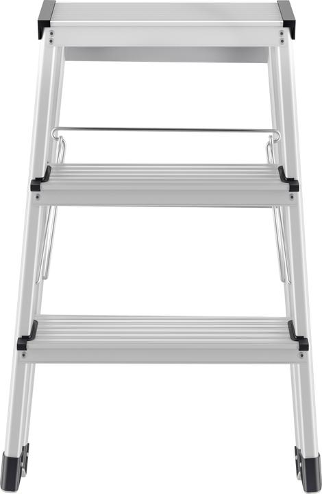 Actual product image Hailo D60 StandardLine, aluminium stepladder, 2x3 steps (Stile, 68 cm)