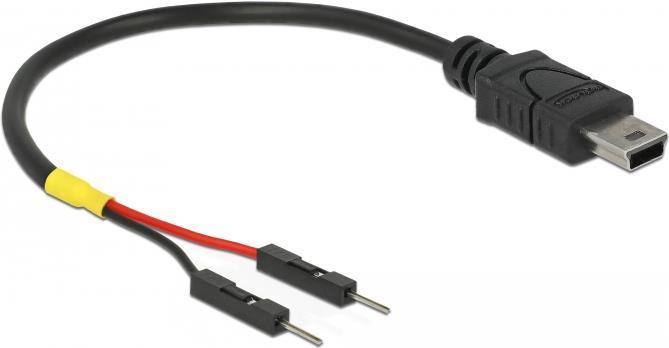 Produktbild Delock USB Stromkabel Mini-B auf 2 x Pfostenstecker einzeln Strom 10 cm (0.10 m)