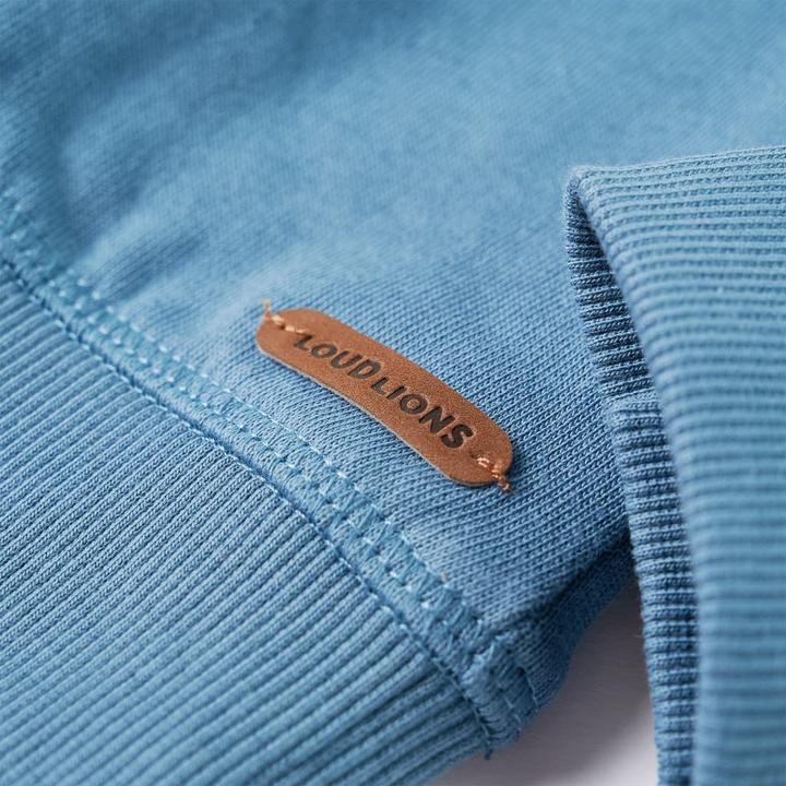 Immagine prodotto VidaXL Felpa da bambino blu medio 104,Materiale: 92% cotone. 8 (104)