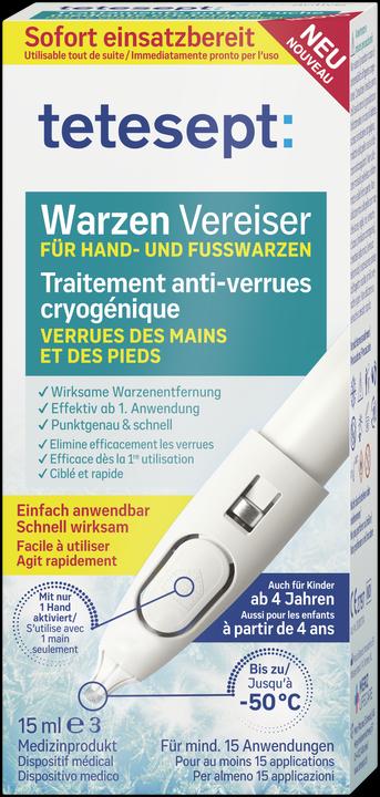 Immagine prodotto Tetesept Warzenvereiser (Crema piedi e gel piedi, 15 ml)