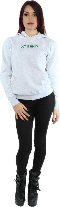 Actual product image Womens/Ladies Slytherin Text Hoodie (L)