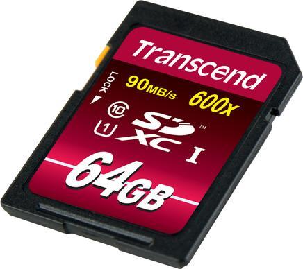 Immagine prodotto Transcend SDXC Ultimate 600x (64 GB, SDXC, U1, UHS-I)