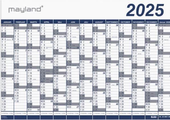 Image du produit Mayland-Burde Kaempekalender 13mdr vinyle PP 2023 100x70cm 2024 0650 00 (100 x 70 cm)