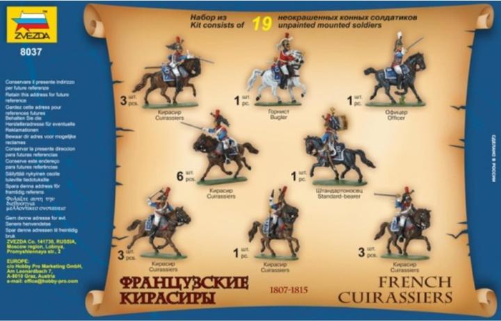 Produktbild 1:72 Hist.Fig.-Set Franz. Kürassier 1812