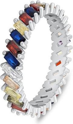 Produktbild Brilio Silver - Unique silver ring with colored zircons RI129W - Circuit: 56 mm (56)