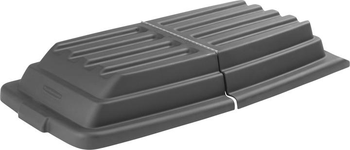 Immagine prodotto Rubbermaid Coperchio Carrello da trasporto inclinabile 0,6 m³ Coperchio nero a cupola con cerniera