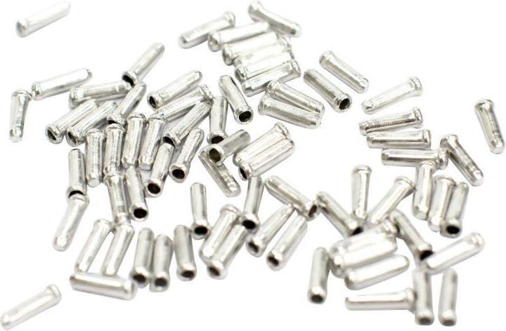 Actual product image Fibrax Box of 500 bicycle derailleur-brake cable ends