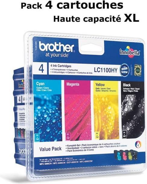 Actual product image Brother LC-1100HYVAL Value Pack (M, FC, C, Y)