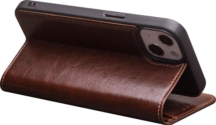 Actual product image QiAlino Fourre Flip cuir véritable (Apple iPhone XR)