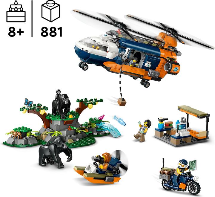 Produktbild LEGO Dschungelforscher-Hubschrauber (60437, LEGO City)