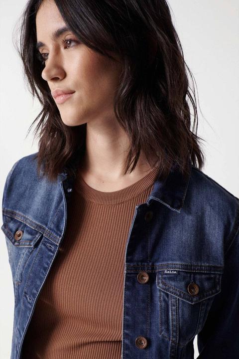 Produktbild Salsa Jeans Jeansjacken Denim Trucker Jacket (M)