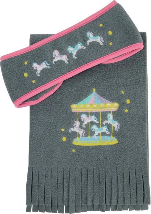 Actual product image Hy Equestrian Merry Go Round headband and scarf set