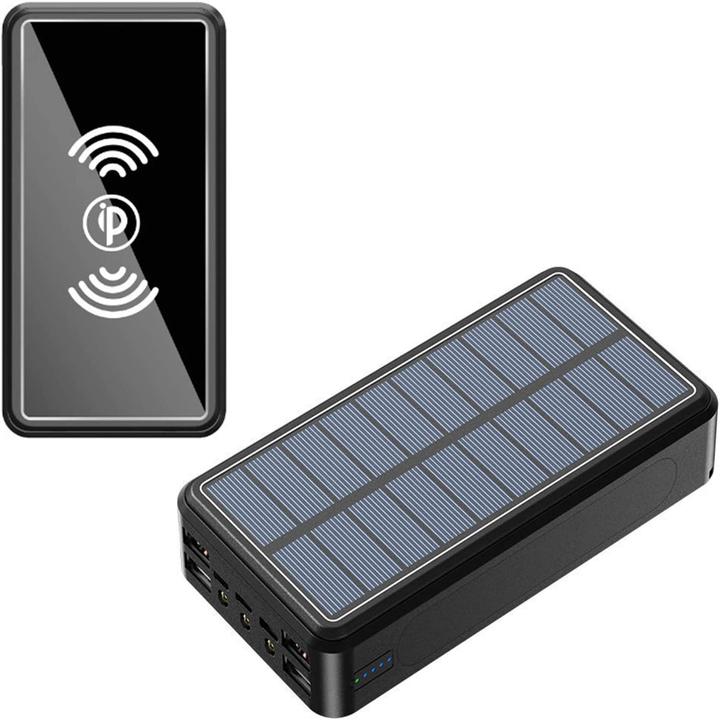 Actual product image PhoneLook Solar Power Bank Qi Ultra Capacity 80000 mAh wireless external battery (80000 mAh)
