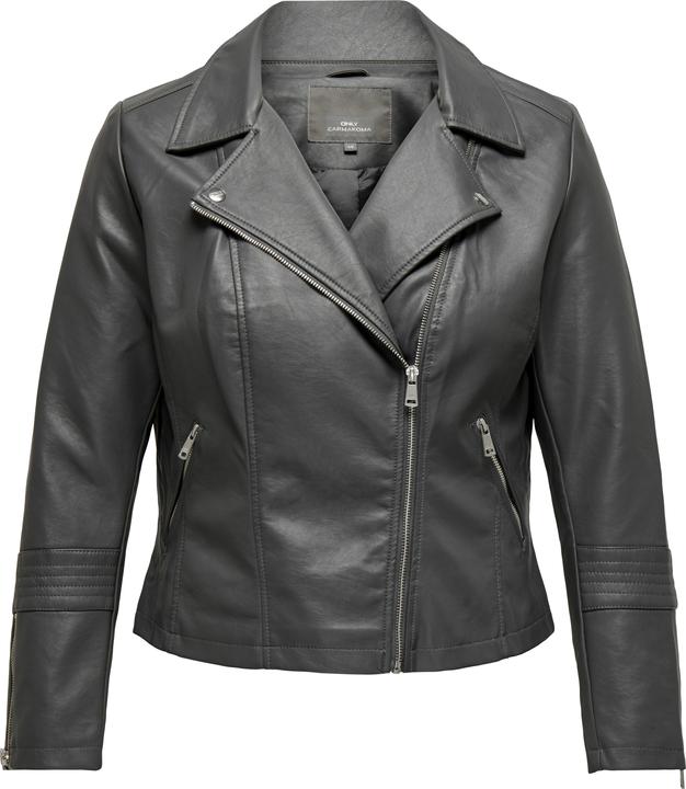 Actual product image Only Curvy biker faux leather jacket Biker jacket in leather look (46)