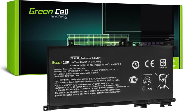 Image du produit GreenCell Batterie d'ordinateur portable TE04XL pour HP Omen 15-AX202NW - 15.4V - 2800mAh (2800 mAh)