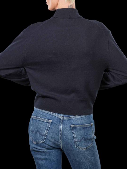 Produktbild Marc O'Polo Long Sleeve Pullover Stand-Up Collar Deep Blue S (XS)