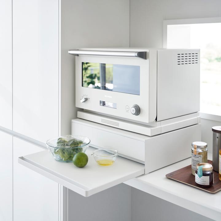 Actual product image Yamazaki Pull-out tray with drawer for TOWER worktop