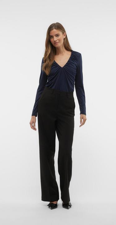 Actual product image Vero Moda Vmhanna Bianca Ls V-Neck Top Jrs Pop2 Top (S)