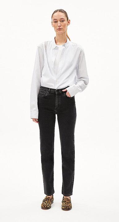 Produktbild Armedangels Carenaa Jeans Straight Fit True Ebony Black (XS, W25/L32)