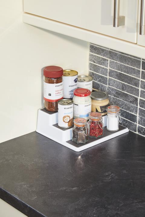 Immagine prodotto Copco Organizzatore di scaffali per armadi a tre livelli, ogni gradino è alto 3,5 cm, 26x23x8,5 cm