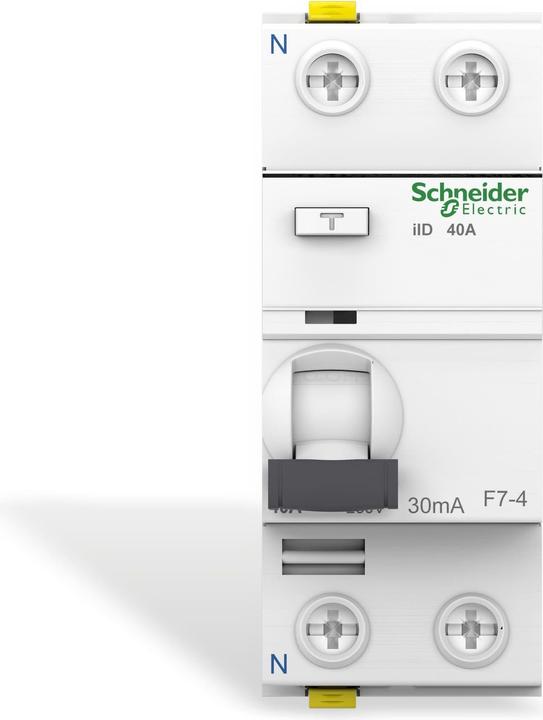 Actual product image Schneider Electric Acti9 iID RCCB 2Pole 40A 30ma Type A