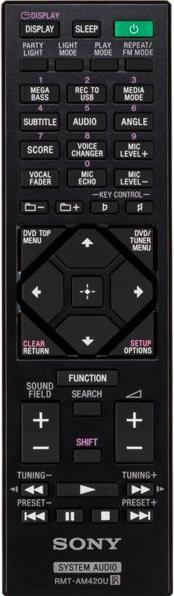 Actual product image Sony MHC-V73D (Electrical connection)
